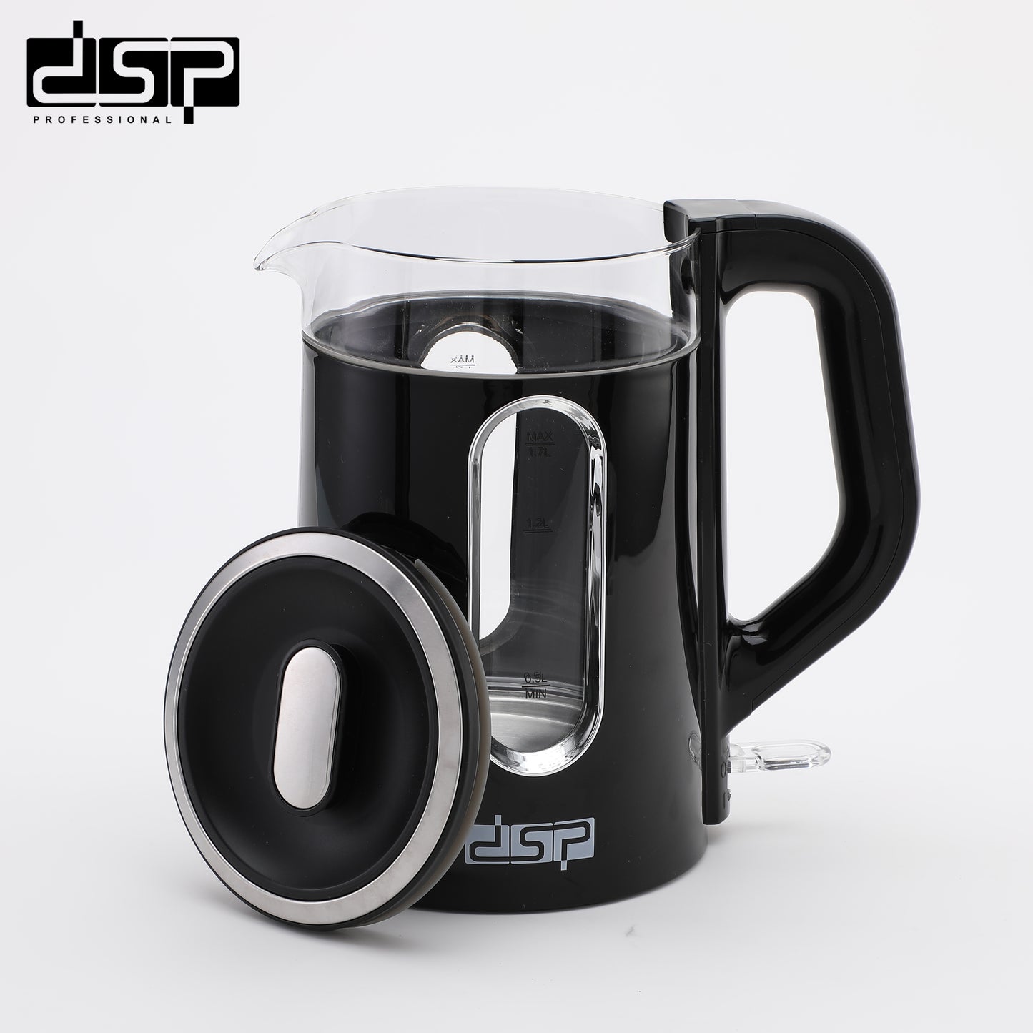 2200W Fast Boil Electric Kettle, 1.7L Cordless with Auto Shut-Off, LED & Safety Protections for Home/Office