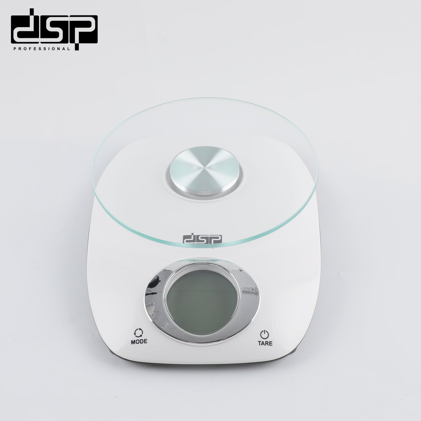 Digital Kitchen Scale 5000g/11lb, 1g Precision, Large LCD, Glass Tray & Stainless Hook, Multi-Unit Measurement for Baking Cooking Food