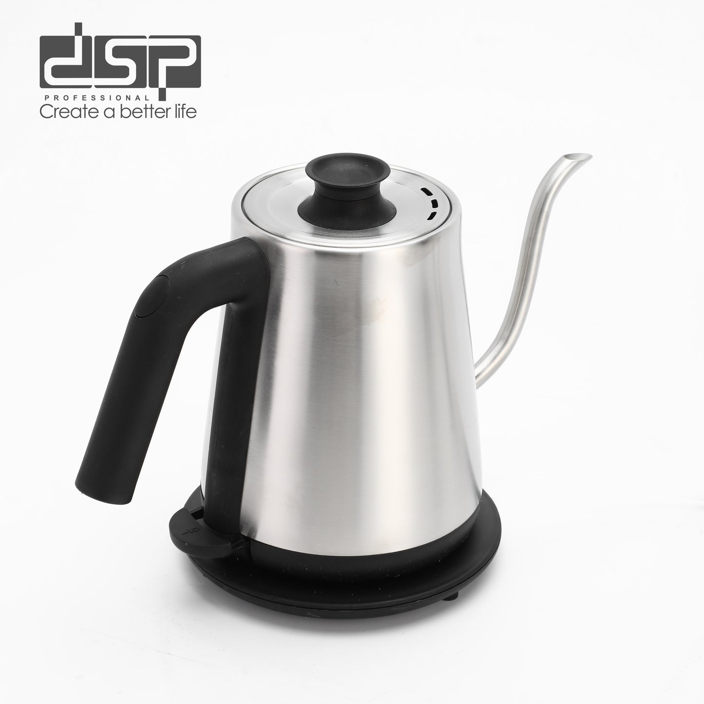 Pro 1200W Gooseneck Kettle with Precision Spout & Smart Temp Control - 304 Steel for Pour Over Coffee/Tea Brewing