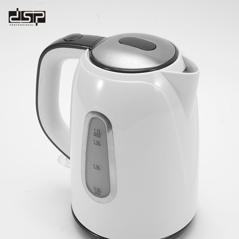 DSP Electric Kettle 1.7L, Fast Boiling Water Kettle for Tea & Coffee, BPA-Free Stainless Steel Heating Element, Auto Shut-Off, Boil-Dry Protection, Removable Filter & 360° Rotary Base – Kitchen Appliances