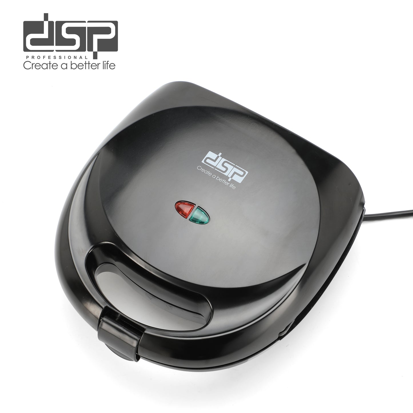 DSP Hot Dog Machine - 750W Electric Hot Cooker & Toaster with Nonstick Plate, Adjustable Temp, 3-Corn Dog Capacity, for Home Breakfast, BBQ, Quick Snacks