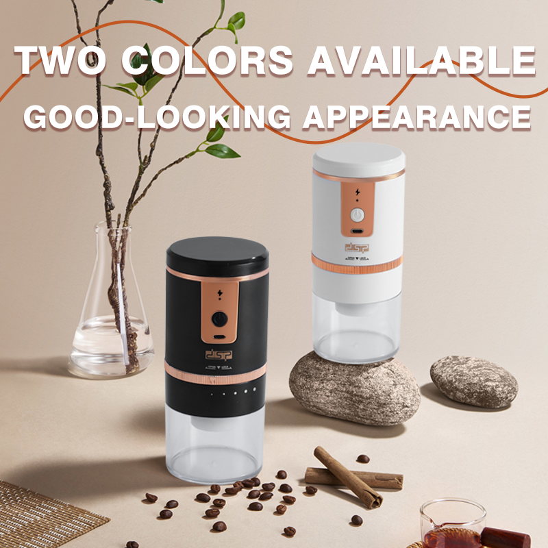 DSP Hot Seller Pro Ceramic Core Coffee Spice Grinder, 5 Grind Sizes for Fresh Coffee Herbs Travel