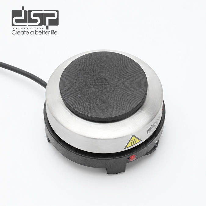 DSP Hot Plate Electric - 500W Single Burner Stove with Adjustable Thermostat, 5 Heat Settings, Overheating Protection, Compact & Portable for Home, Office, Camping (220-240V)