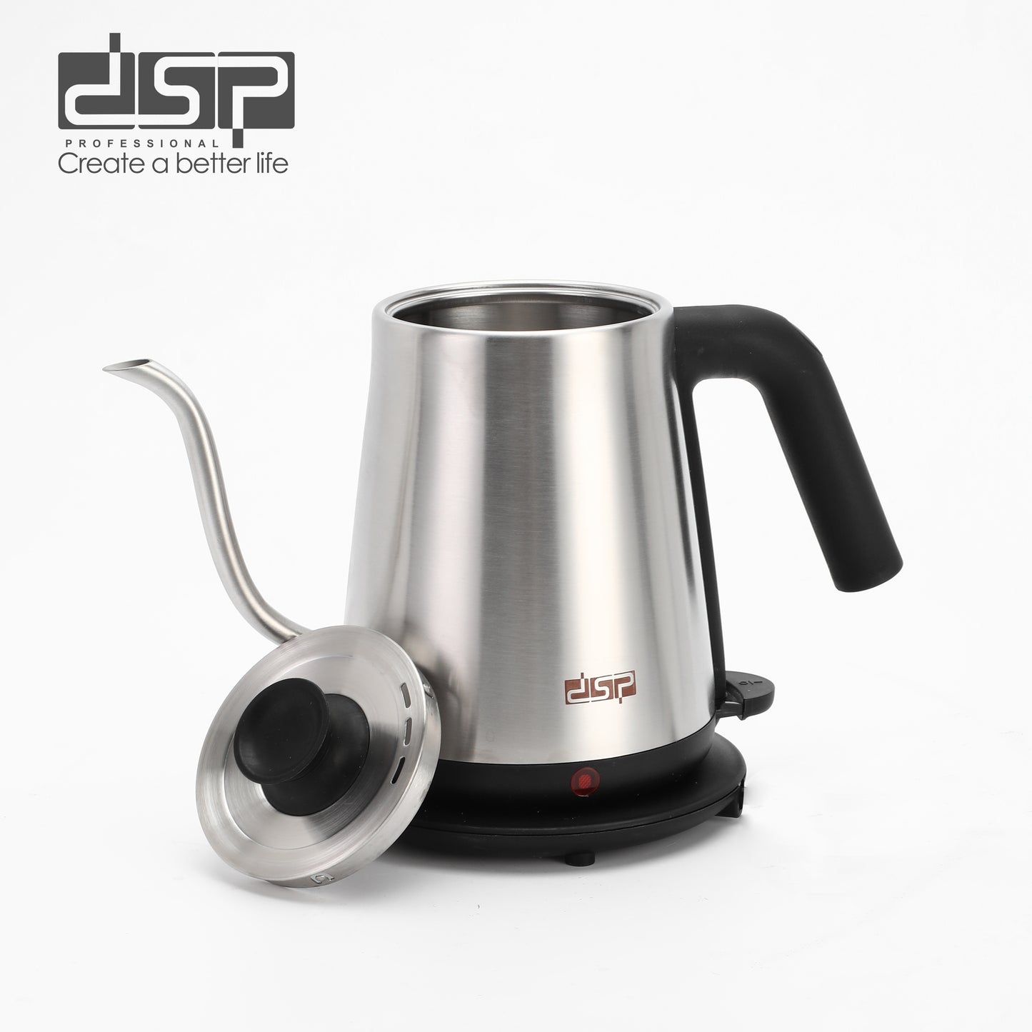 Pro 1200W Gooseneck Kettle with Precision Spout & Smart Temp Control - 304 Steel for Pour Over Coffee/Tea Brewing