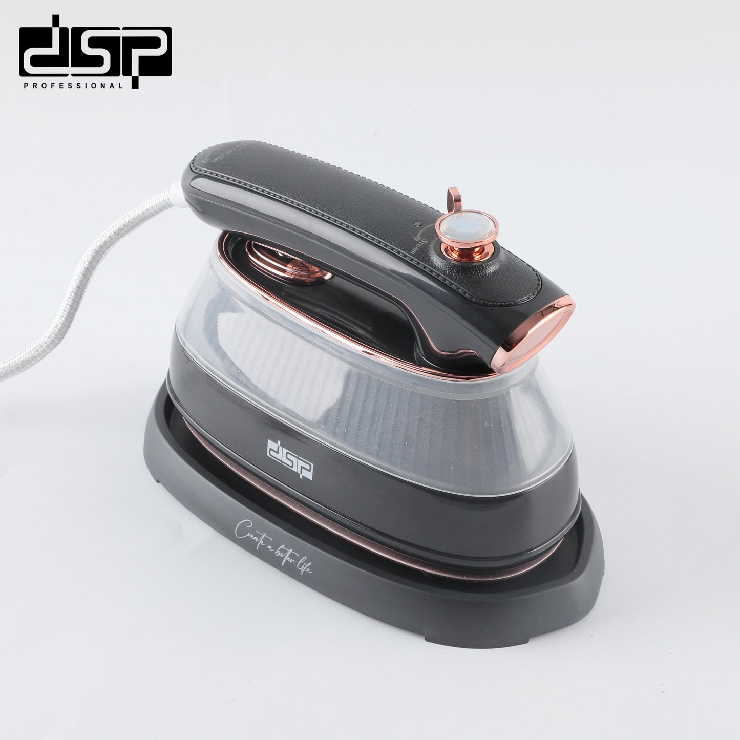 SmartPro 1200W Steam Iron with Ceramic NanoPlate & 30s Flash Heat - Dual Sensor Control for Delicate Fabrics/Suits