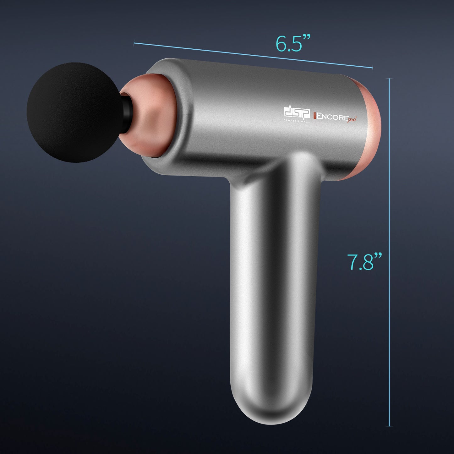 Dual 18650 Battery 24W  Professional Massage Gun, 3000RPM Deep Tissue with 32 Speeds & 4 Attachments for Home Muscle Recovery
