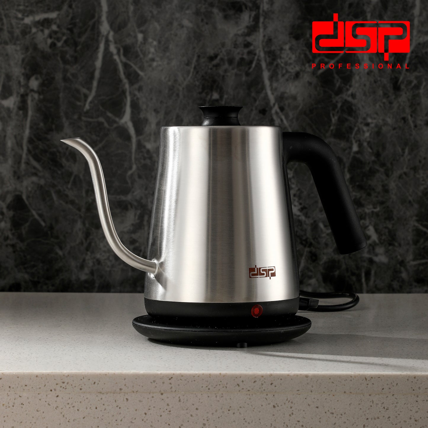 Pro 1200W Gooseneck Kettle with Precision Spout & Smart Temp Control - 304 Steel for Pour Over Coffee/Tea Brewing