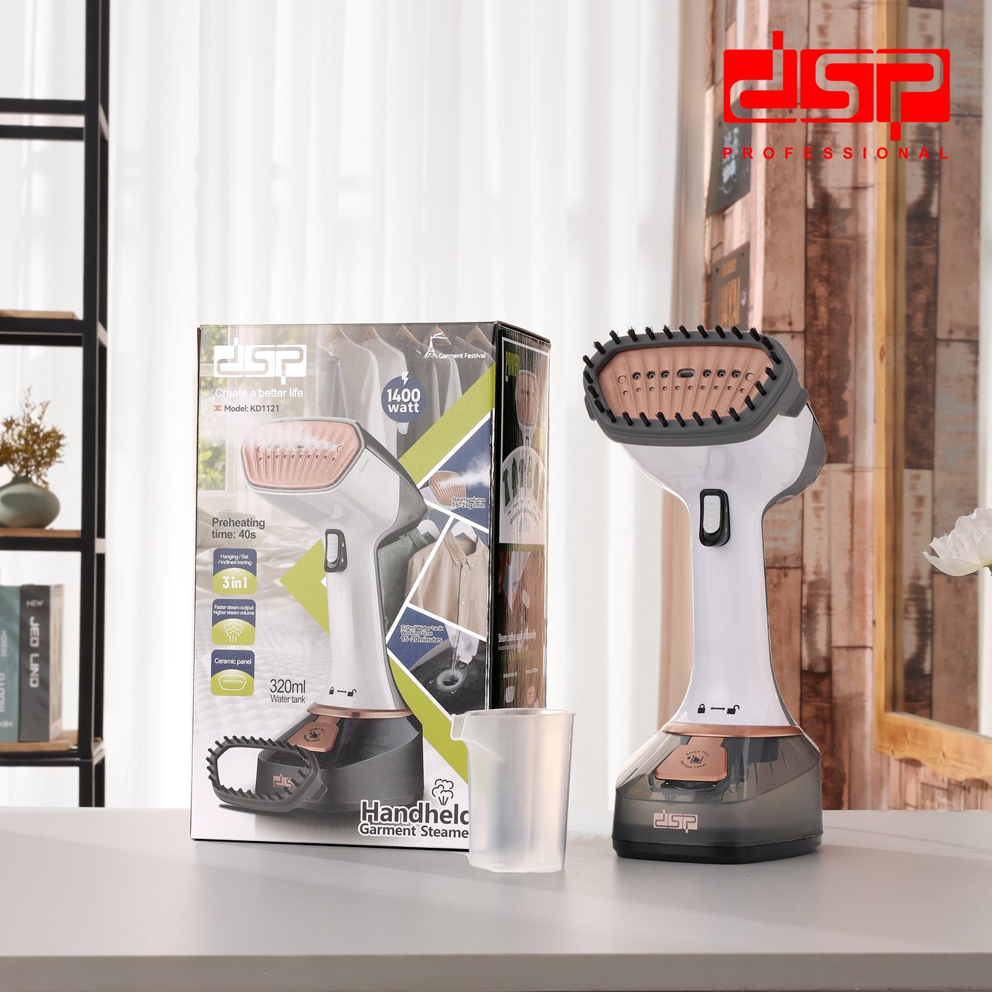 1400W Handheld Garment Steamer, 40s Quick Heat, 3-in-1 Ironing Modes, Perfect for Travel, Home & Delicate Fabrics