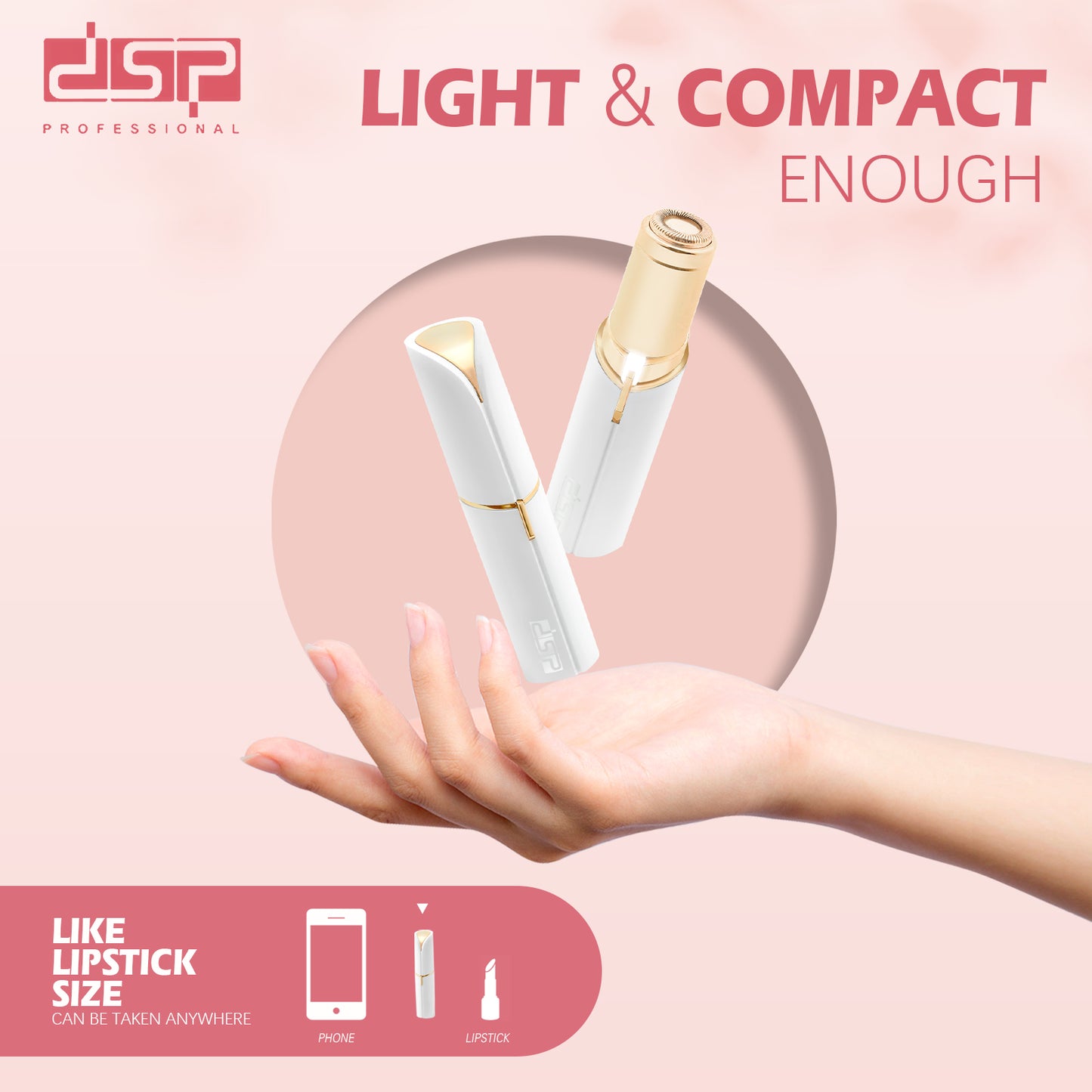 9000RPM High-Speed Gentle Facial Hair Removal, USB Rechargeable for Sensitive Skin, 40Min Painless Use & Precision Grooming