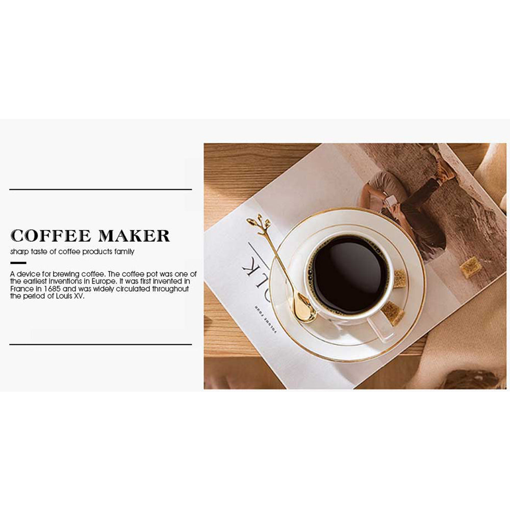 600W Quick Brew Compact Coffee Pot with Hidden Stainless Steel Heating, Red Indicator & Heat-Resistant Handle, DSP Hot Seller for Home/Office Espresso/Americano