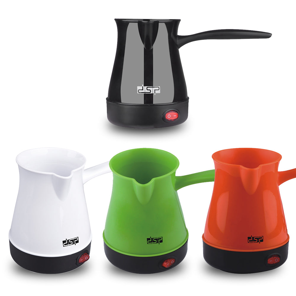 600W Quick Brew Compact Coffee Pot with Hidden Stainless Steel Heating, Red Indicator & Heat-Resistant Handle, DSP Hot Seller for Home/Office Espresso/Americano