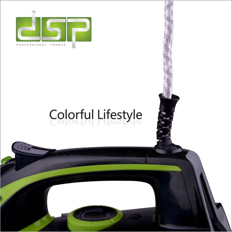 2000W Steam Iron, Ceramic Coating Plate, Adjustable Steam & Temperature, Burst/Vertical Steam, Self-Cleaning, Safe for Fabrics, Perfect for Home & Travel