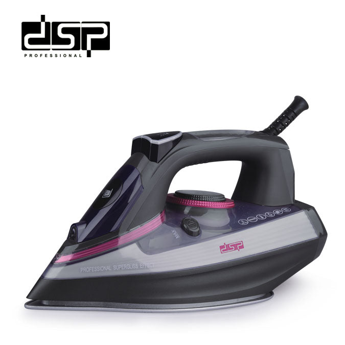 DSP 2200W Steam Iron for Clothes, Ceramic Coating Plate, Adjustable Steam & Temperature, 300ml Tank, Self-Cleaning, Vertical Steam, Powerful Burst for All Fabrics