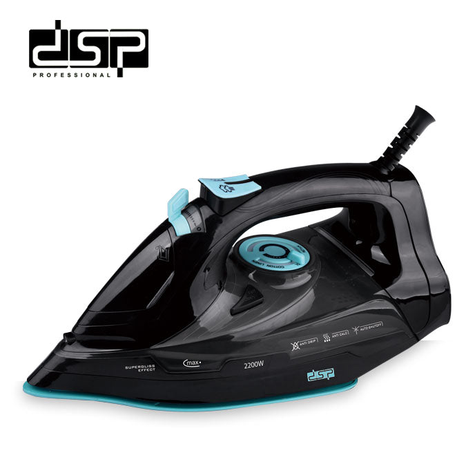 DSP 2200W Steam Iron for Clothes, Ceramic Soleplate, 380ml Water Tank, Adjustable Steam, Vertical Steam, Self-Cleaning, Retractable Cord – Powerful &amp; Efficient Ironing