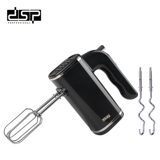 DSP 200W Electric Hand Mixer, 5-Speed Handheld Mixer with Turbo Button, Eject Function & Silver Coating - Perfect for Home Baking