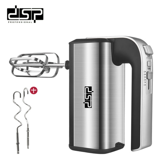 DSP 250W Electric Hand Mixer, 5-Speed Handheld Mixer with Stainless Steel Beaters & Dough Hooks, Powerful 5525 Copper Motor, Ideal for Baking, Whipping, Mixing – Perfect for Home Use